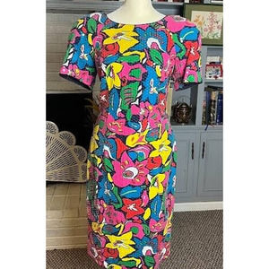 Remini Floral Multi-colored Sequin Dress Size 6